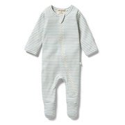Wilson & Frenchy Stripe Rib Zipsuit-bodysuits-and-rompers-Bambini