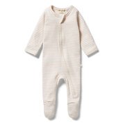 Wilson & Frenchy Stripe Rib Zipsuit-bodysuits-and-rompers-Bambini