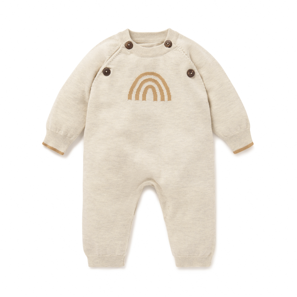 Aster & Oak Rainbow Knit Romper