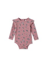 Milky Gardenia Rib Bubbysuit-bodysuits-and-rompers-Bambini