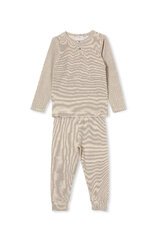Milky Stripe PJ's-sleepwear-Bambini