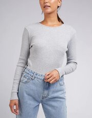 Silent Theory Rib Long Sleeve-tops-Bambini