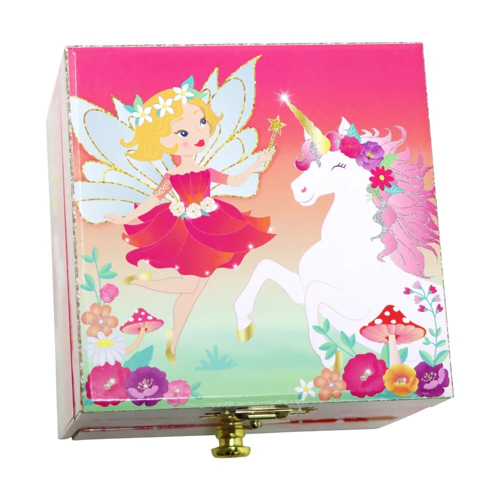 pink poppy music box