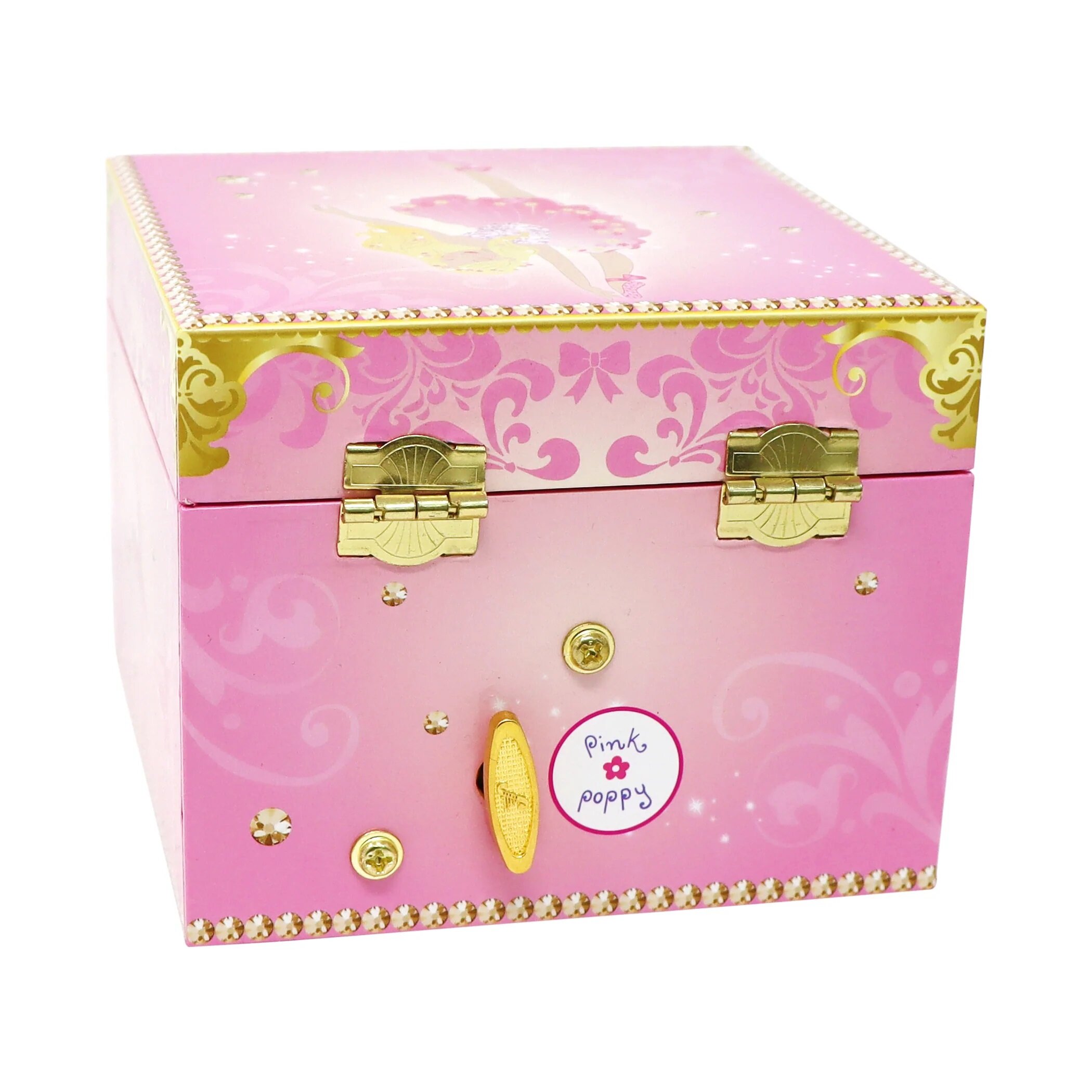 pink poppy music box