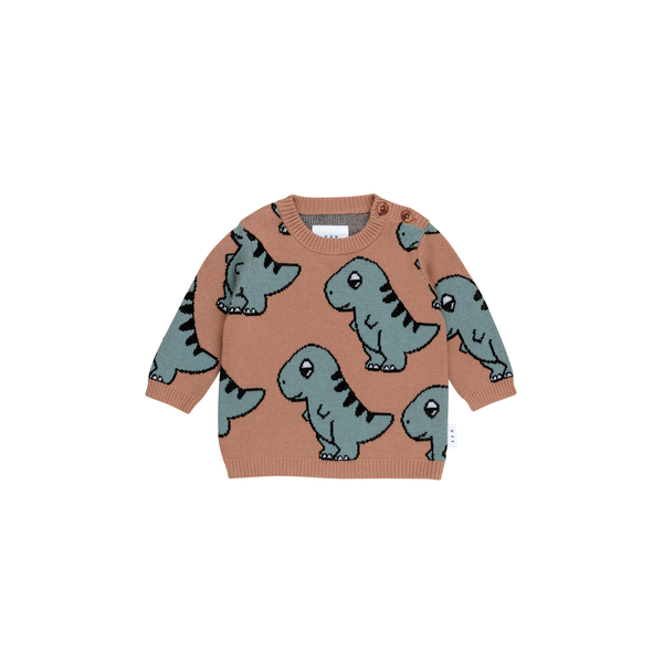 Huxbaby B-Ball Dino Knit Jumper