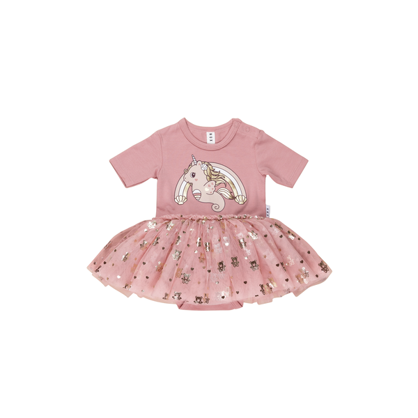 Huxbaby Rainbow Seacorn Ballet Onesie