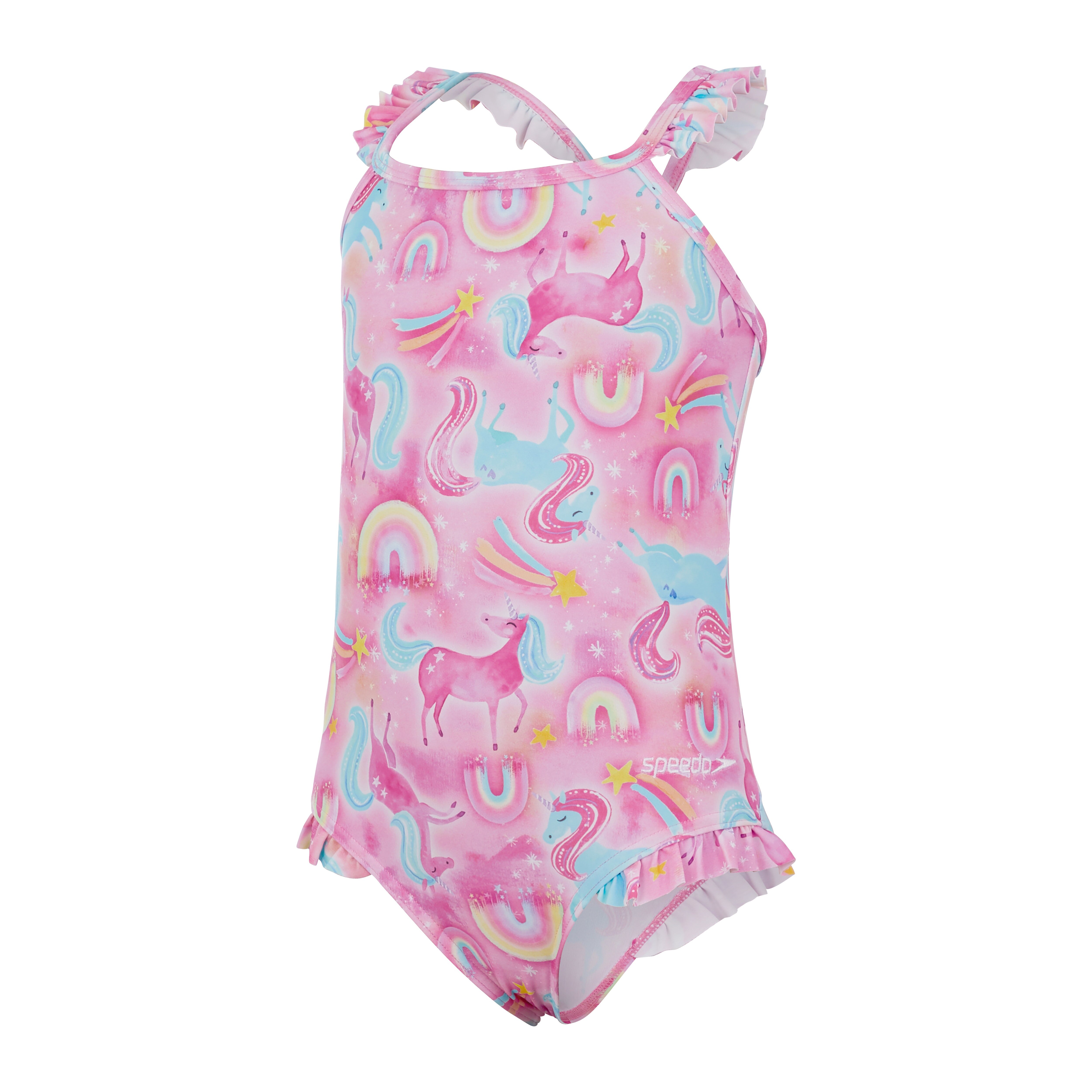 Soft Apocalypse: Porcelain Calavera Wildflower Kids One-Piece Swimsuit main image 1