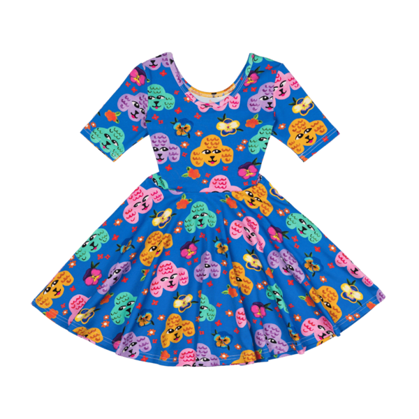 Rock Your Kid Poodles Mabel Waisted Dress