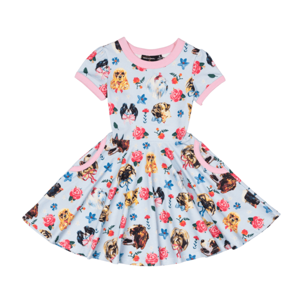 Rock Your Kid Pups Waisted Dress