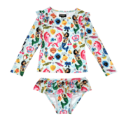 Rock Your Kid Mermaids LS Rashie Set-swimwear-Bambini