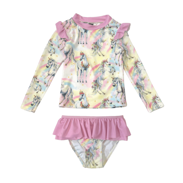 Rock Your Kid Sorbet Unicorn LS Rashie Set