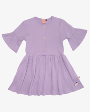The Girl Club Flare Sleeve Rib Dress-dresses-and-skirts-Bambini