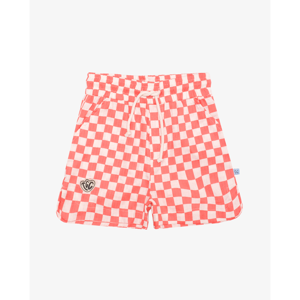 The Girl Club Simple Checker Shorts