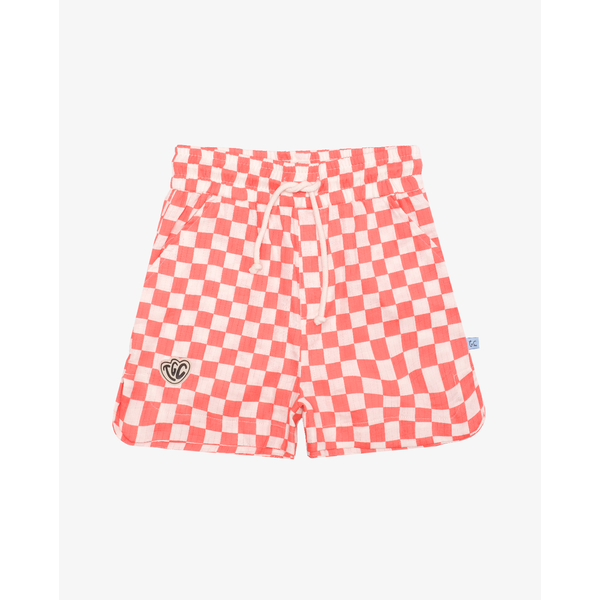 The Girl Club Simple Checker Shorts