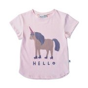 Minti Hello Goodbye Unicorn Tee-tops-Bambini