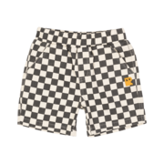 Rock Your Kid Charcoal Check Starter Shorts-pants-and-shorts-Bambini