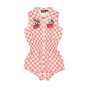 Rock Your Kid Pink Check Romper-dresses-and-skirts-Bambini