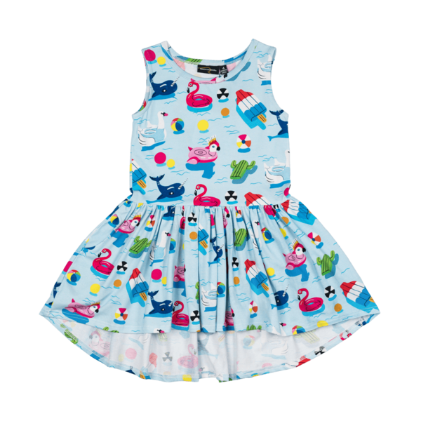 Rock Your Kid Pool Party Drop Waist Dress