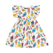 Rock Your Kid Tropicana Dress With Shoulder Frills-dresses-and-skirts-Bambini