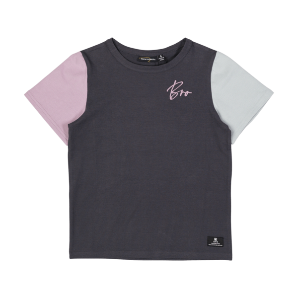 Rock Your Kid Bro Embroidery TShirt Boys Tops Kids Clothes Top