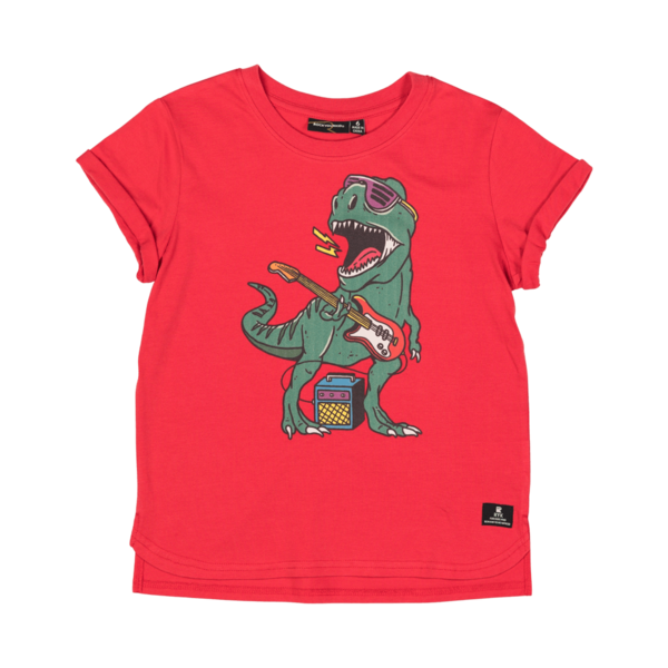 Rock Your Kid Rock Out Dino Boxy T-Shirt