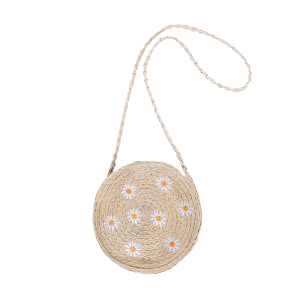 Acorn Daisy Straw Bag