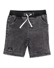 Radicool Checker Denim Short-pants-and-shorts-Bambini