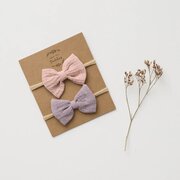 Over The Dandelions Bow Headbands 2pc-jewellery-Bambini