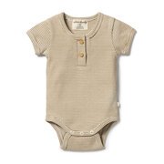 Wilson & Frenchy Rib Henley Bodysuit-bodysuits-and-rompers-Bambini