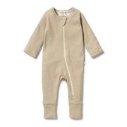 Wilson & Frenchy Rib Zipsuit With Feet-bodysuits-and-rompers-Bambini