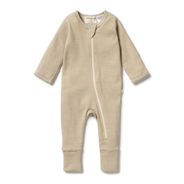 Wilson & Frenchy Rib Zipsuit With Feet
