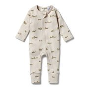 Wilson & Frenchy Rib Zipsuit With Feet-bodysuits-and-rompers-Bambini