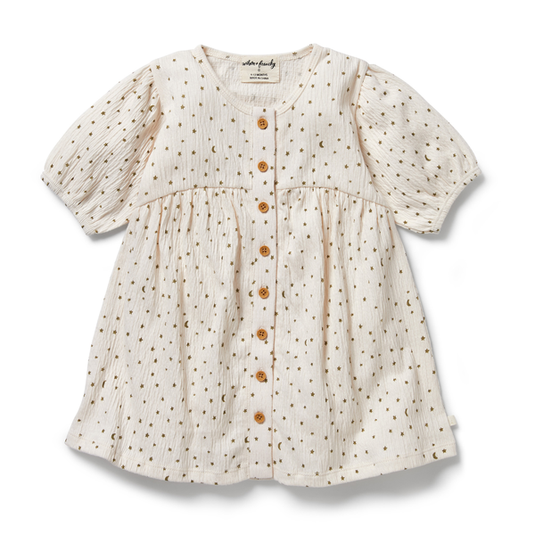 Wilson & Frenchy Crinkle Button Dress