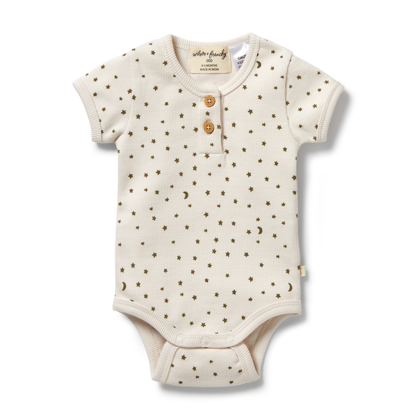 Wilson & Frenchy Rib Henley Bodysuit