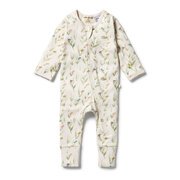 Wilson & Frenchy Rib Zipsuit With Feet-bodysuits-and-rompers-Bambini