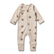 Wilson & Frenchy Rib Zipsuit With Feet-bodysuits-and-rompers-Bambini