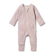 Wilson & Frenchy Stripe Rib Zipsuit With Feet-bodysuits-and-rompers-Bambini