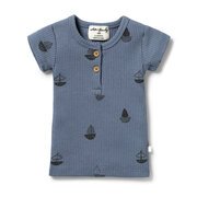 Wilson & Frenchy Rib Henely Tee-tops-Bambini