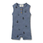 Wilson & Frenchy Rib Growsuit-bodysuits-and-rompers-Bambini