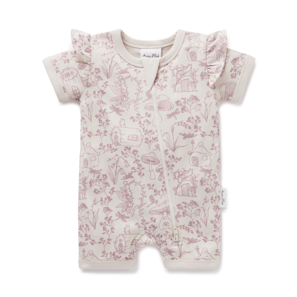 Aster & Oak Fairy Garden Zip Romper