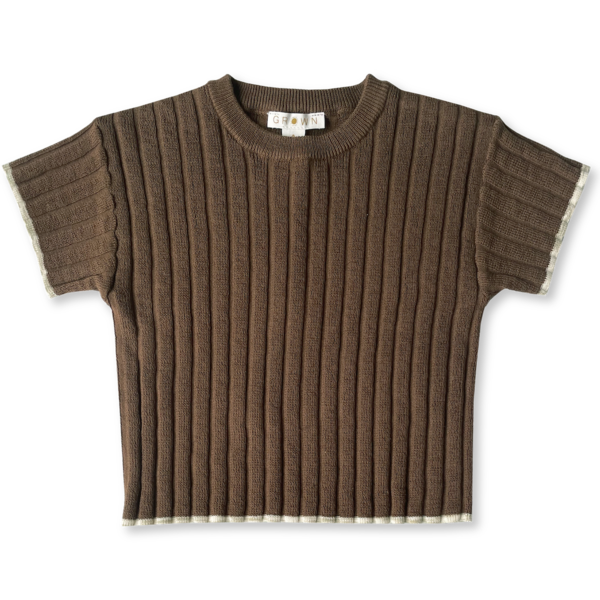 Grown Knitted Rib Tee