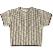 Grown Knitted Rib Tee-tops-Bambini