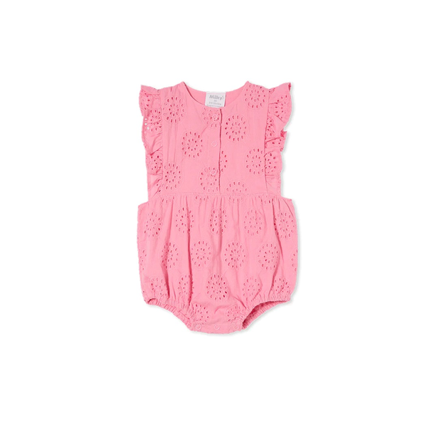 Milky Broderie Playsuit