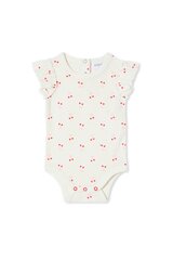 Milky Cherry Rib Bubbysuit-bodysuits-and-rompers-Bambini