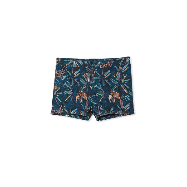 Milky Tiger Palm Swim Short