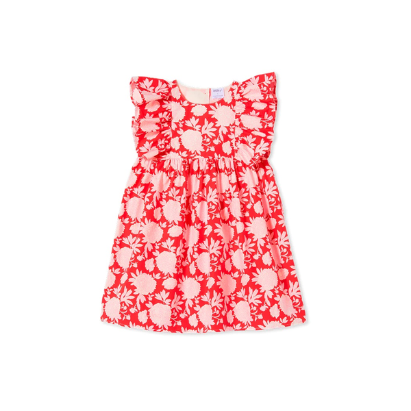 Mimi Liberty Print Girls Dress - Raspberry main image 0