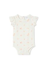 Milky Posy Rib Bubbysuit-bodysuits-and-rompers-Bambini