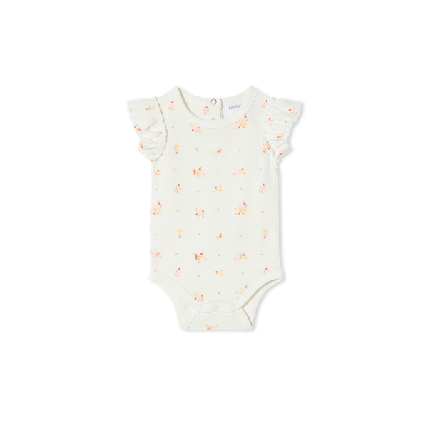 Milky Posy Rib Bubbysuit