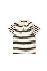 Milky Stripe Polo-tops-Bambini