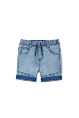 Milky Knit Denim Short-pants-and-shorts-Bambini